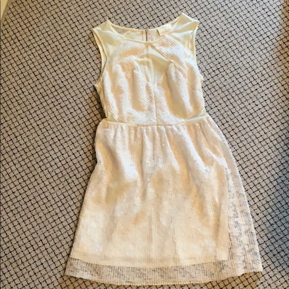 Ivory cut-out dress